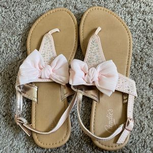 Womens Pink Bow Sandals size 8